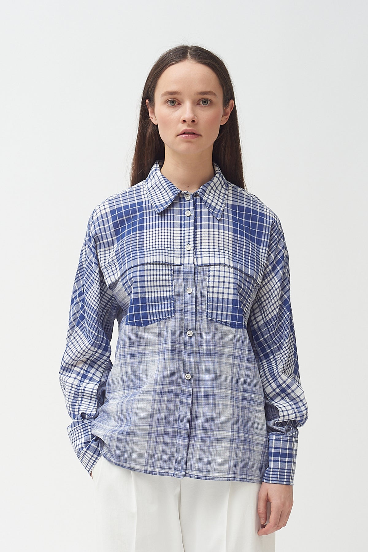 Gathered Yoke Blouse – CURRENT AIR